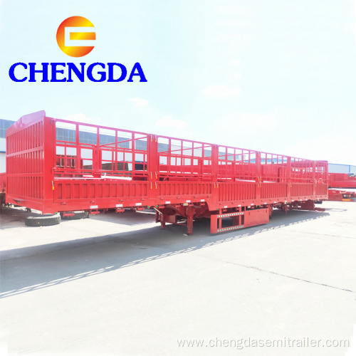 40 Ton 3 Axles Cargo Fence Trailer